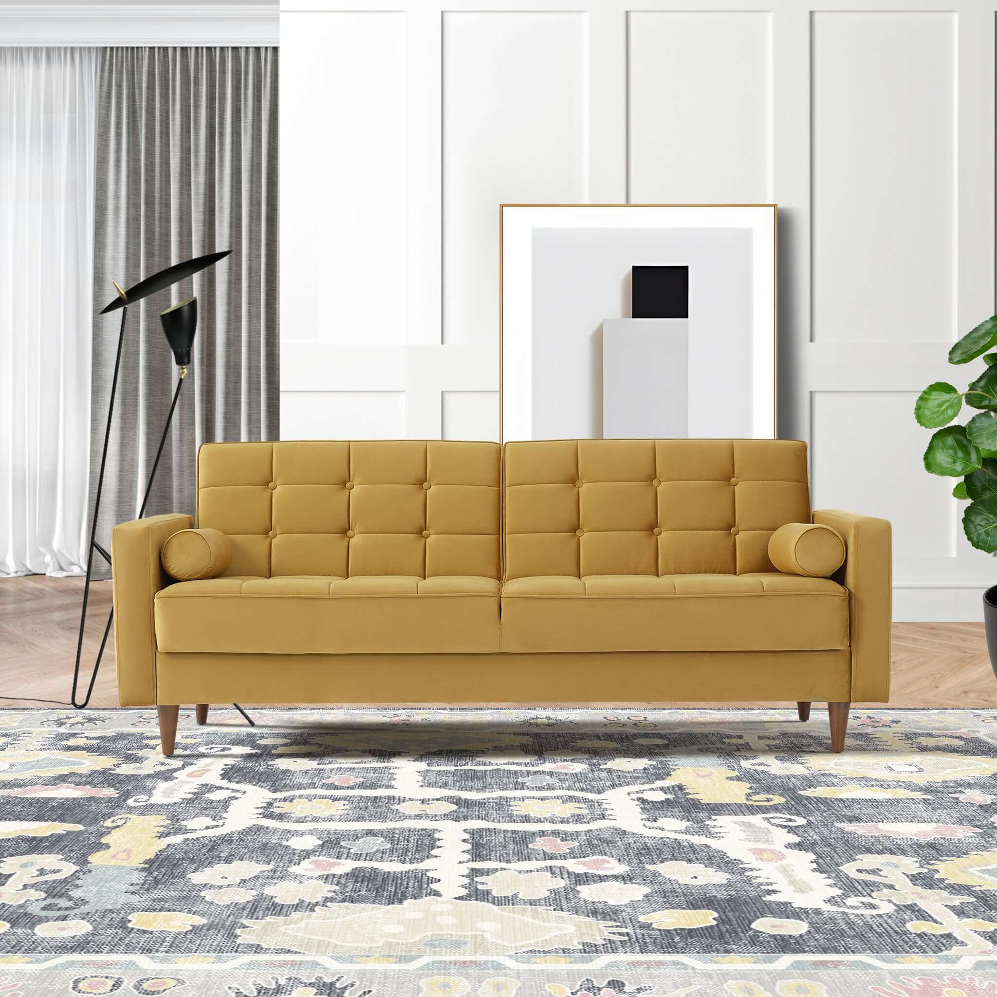 Clifton Sleeper Velvet Sofa