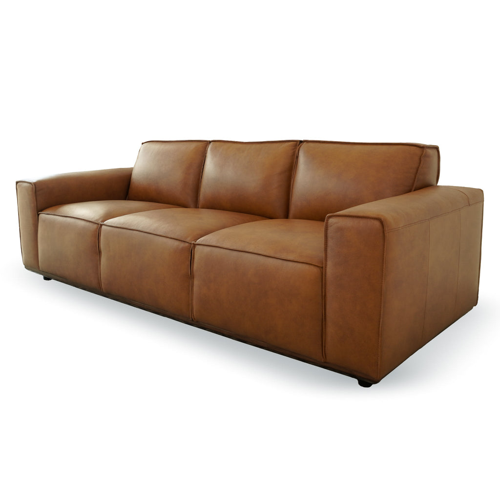 Urban Tan Leather Sofa