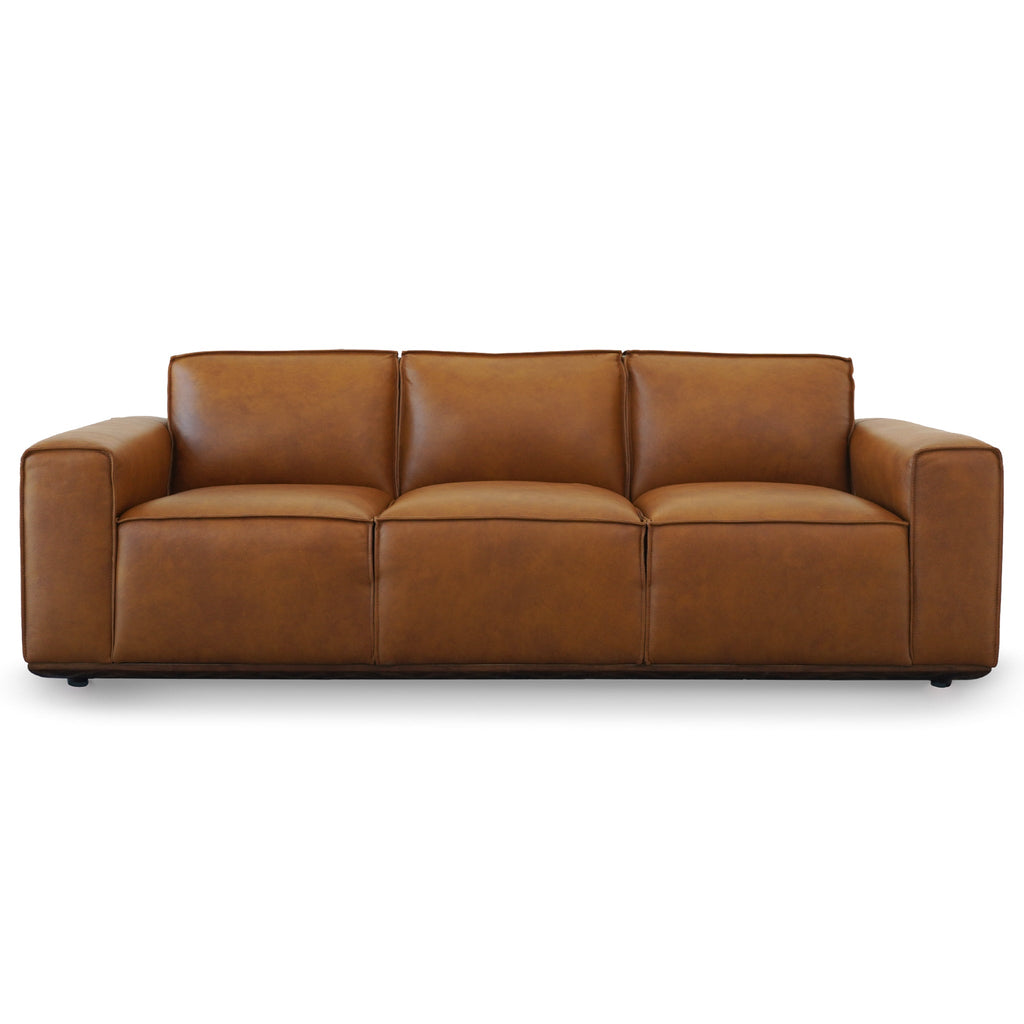 Urban Tan Leather Sofa
