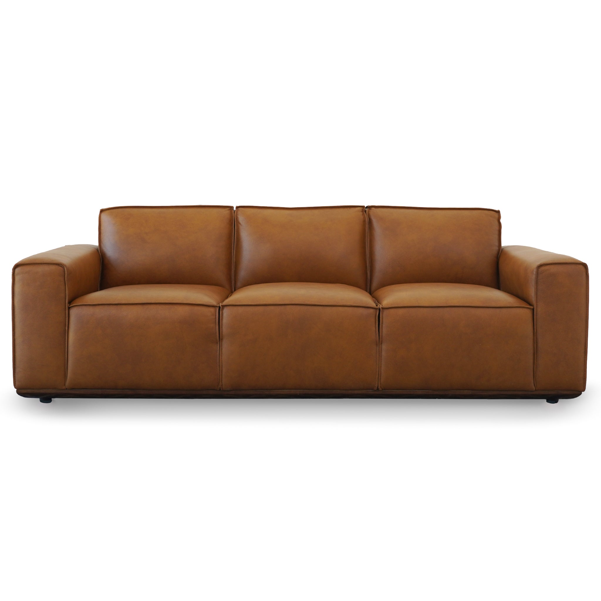 Urban Tan Leather Sofa
